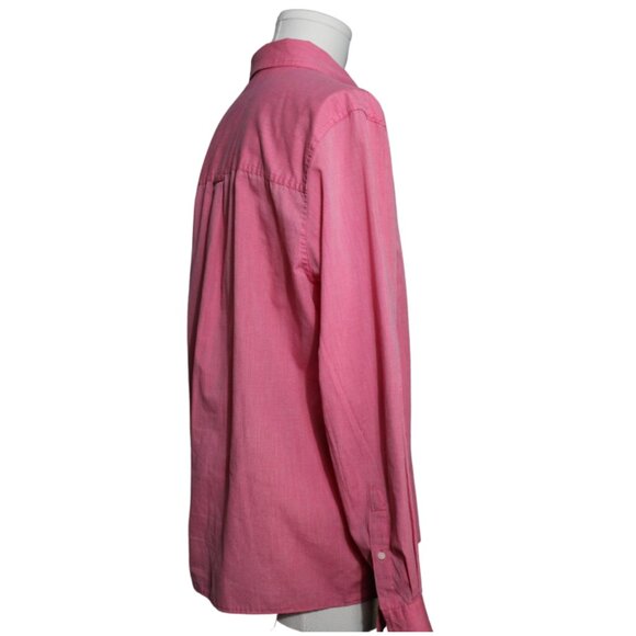 CHAPS Ralph Lauren SZ L Men's Coral Long Sleeve Button Down Shirt - Picture 4 of 8